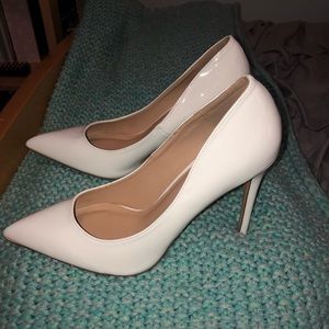 Steve Madden white heels